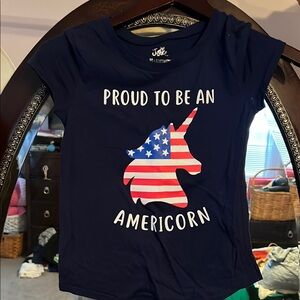 Justice Blue Americorn Short Sleeve Tee